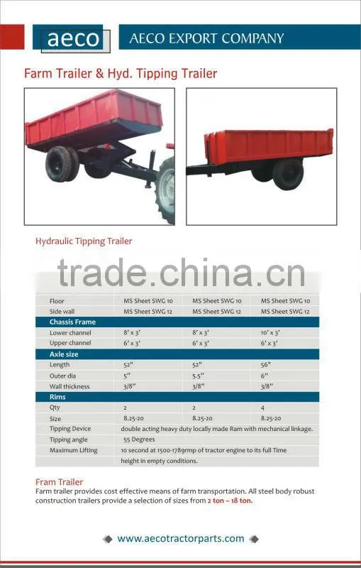 Farm Trailer for tractors