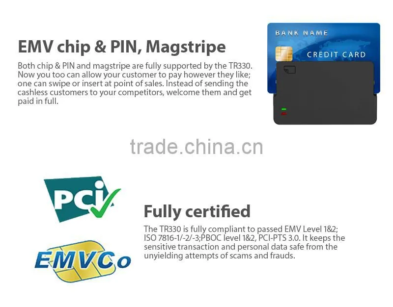 EMV Bluetooth smart chip card reader