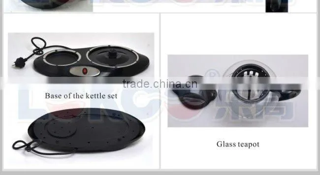 Small 1.2L Cordless Stainless steel kettle with tea pot