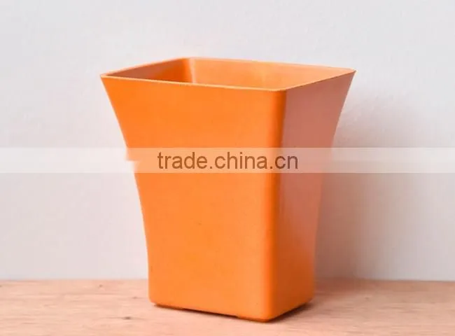 Indoor small plant fiber biodegradable rectangular plastic planters