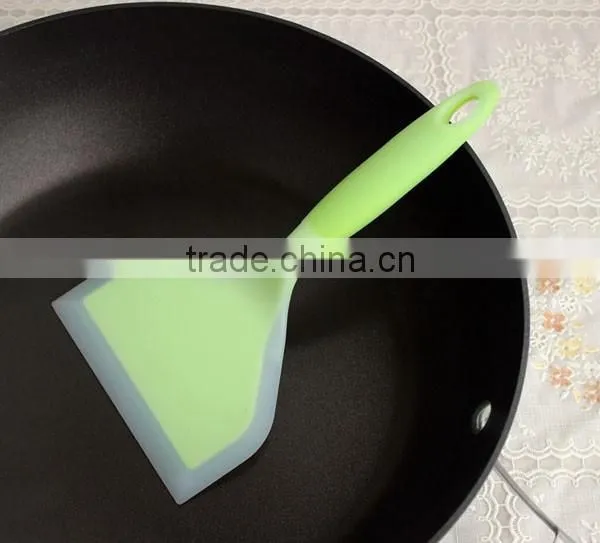 silicone nylon pancake pizza egg spatula turner wide no hurt to pan
