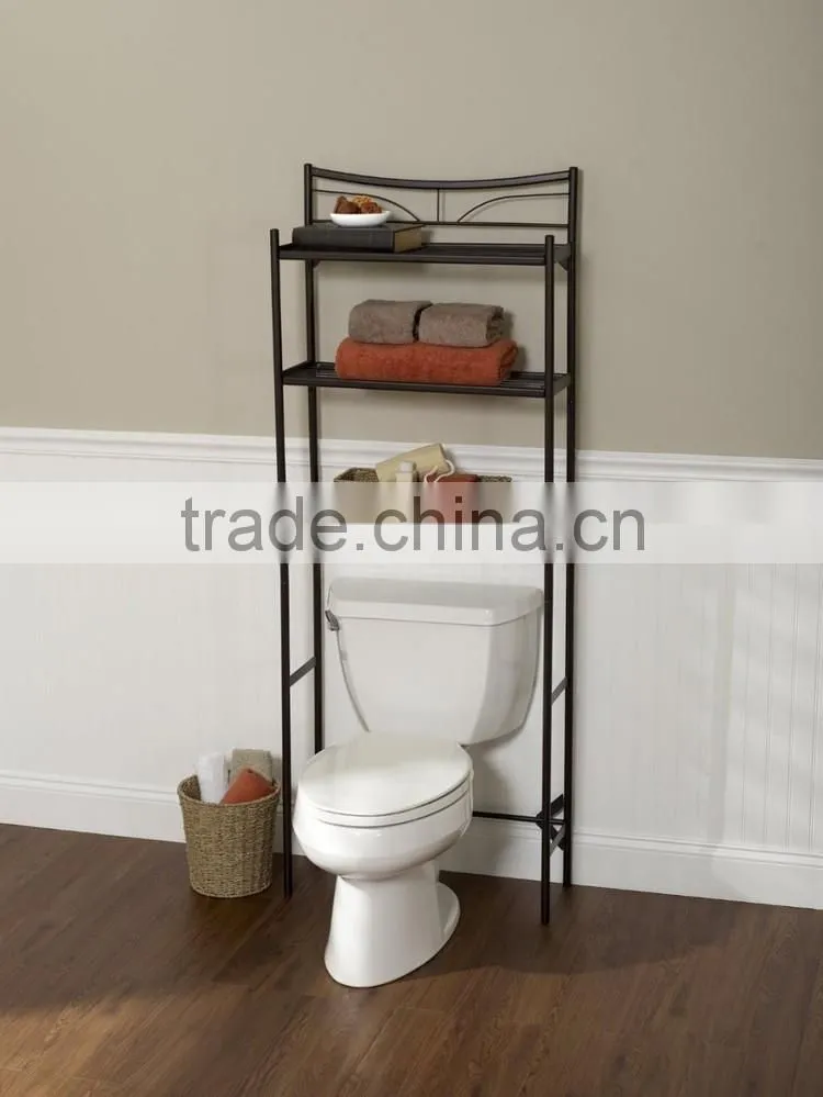 Spacesaver Bathroom Storage Over Toilet Shelf powder coating Finish