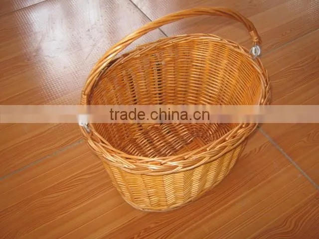 2016 hot sale willow basket with handle
