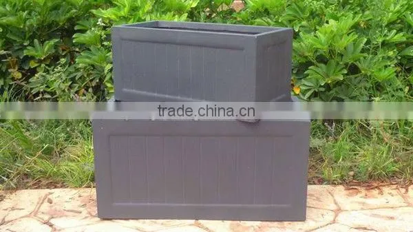 Shrubs Planter Pot Gardening Idea Resin Bonsai Container Box QL-90021 3pcs/set 19kg Hot Sale