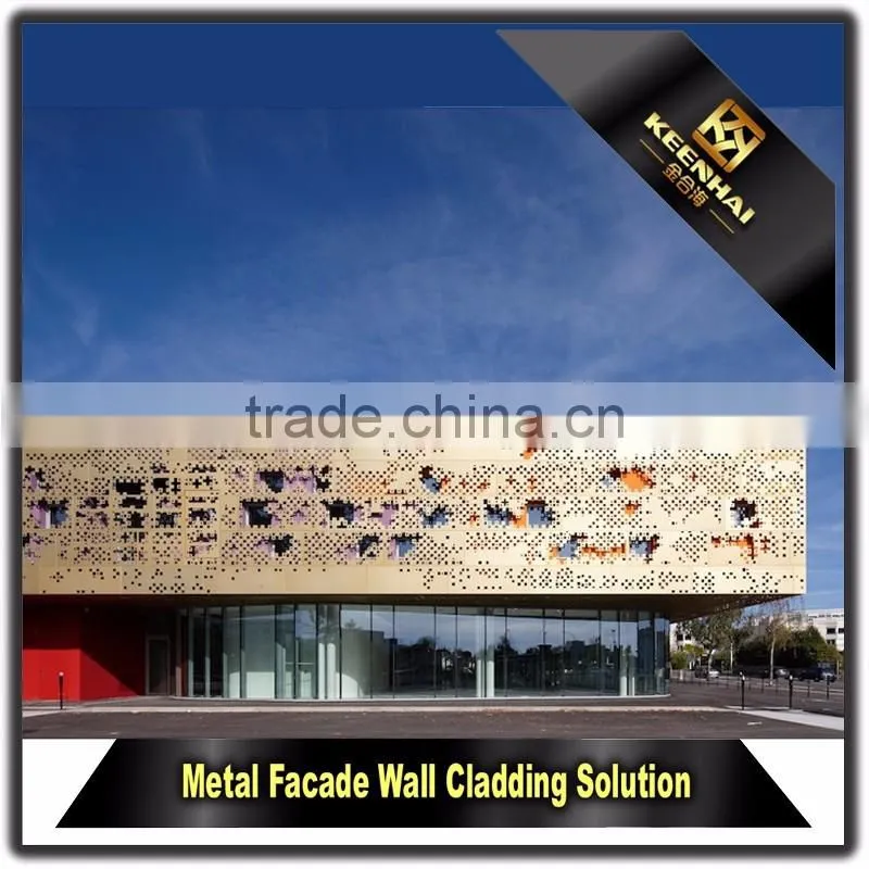 Decorative Powder Coated Aluminium Modern Design of Building Facade