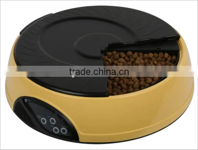 Hot-selling European Fashion Style 4 Meals Automatic Pet Feeder, Battery-Powered Automatic Pet Feeder With Large Seperate Trays
