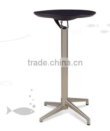 fashion modern outdoor folded ABS top brushed aluminum high cocktail table bar table LQ- BT309
