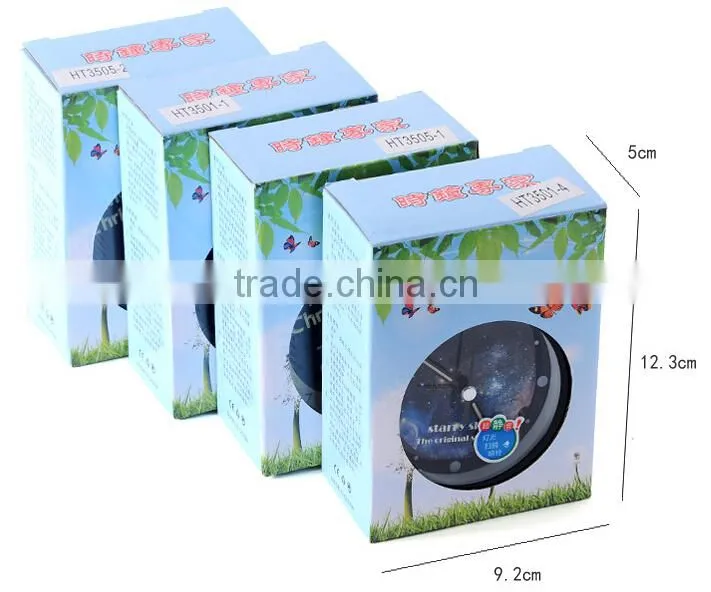 Supply Fashion colorful ultra-quiet with light Twin Bell alarm Clock --White star