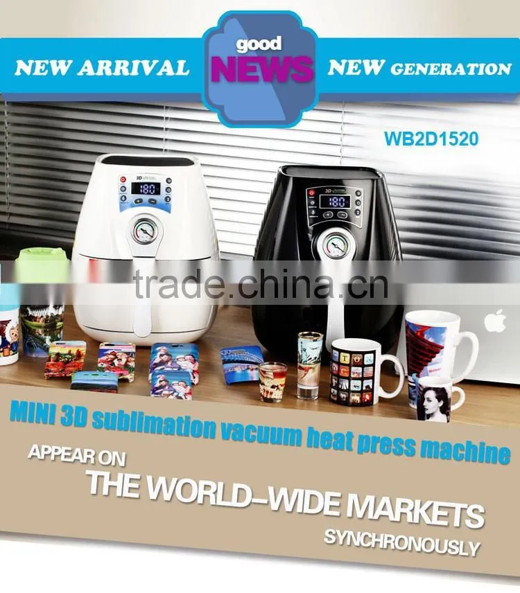 combo set heat sublimation transfer 3d mini vacuum machine