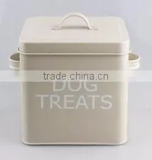 Natural Powder Paint Pets Good Dog Food Storage Canister