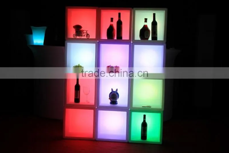 fashionable waterproof disco led ice bucket, led flower pot, led cubic tank