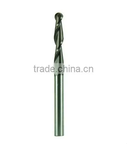 KMJ high quality solid tungsten carbide ball nose milling cutter