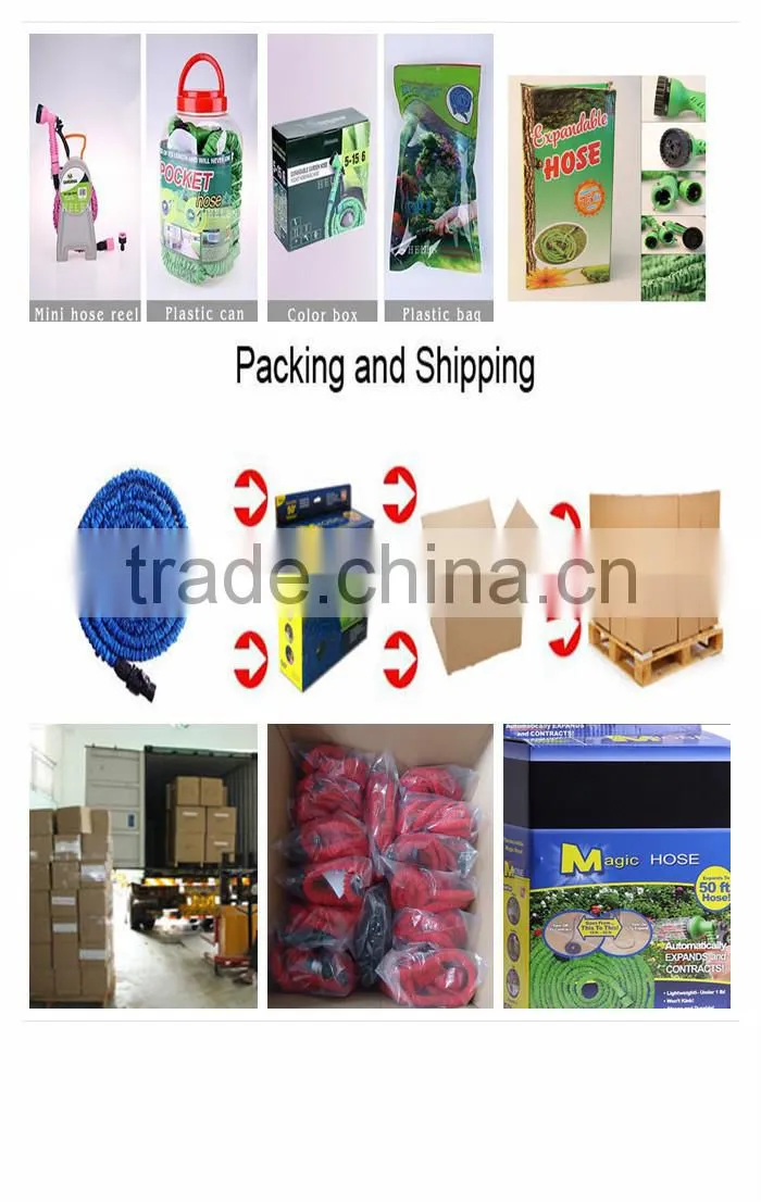 2015 Hot Sell xxx hose expanding retractable garden water hose