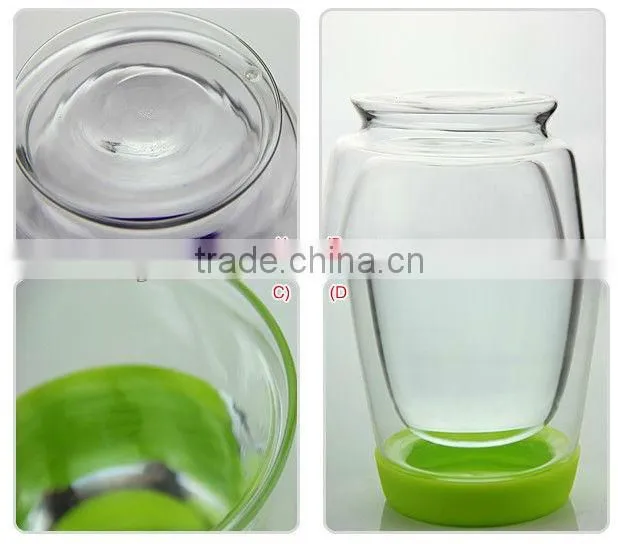 Heat Resistant Double Wall Glass Cup