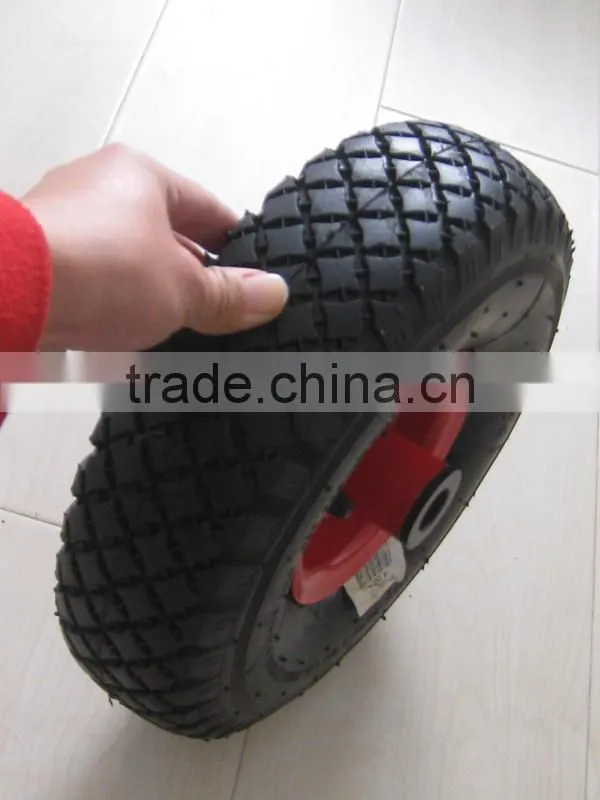 OEM size steel rim rubber hand cart wheel tyre