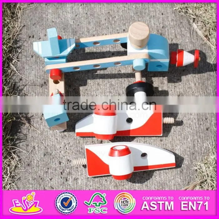 2016 new design kids wooden self assemble toys,fashion children wooden self assemble toys,wooden self assemble toys W03B048