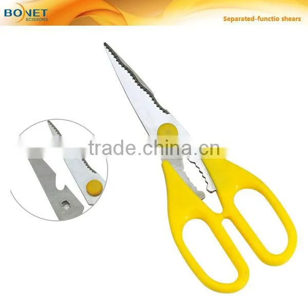 S54003 8-3/8" PP Handle multi-function detachable kitchen scissors