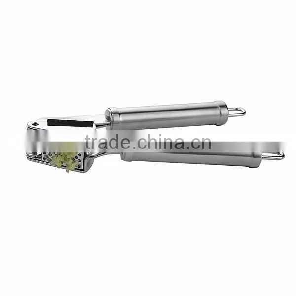 The Finest Quality Stainless Steel Garlic Press Mincer Peeler Brush Crusher Set