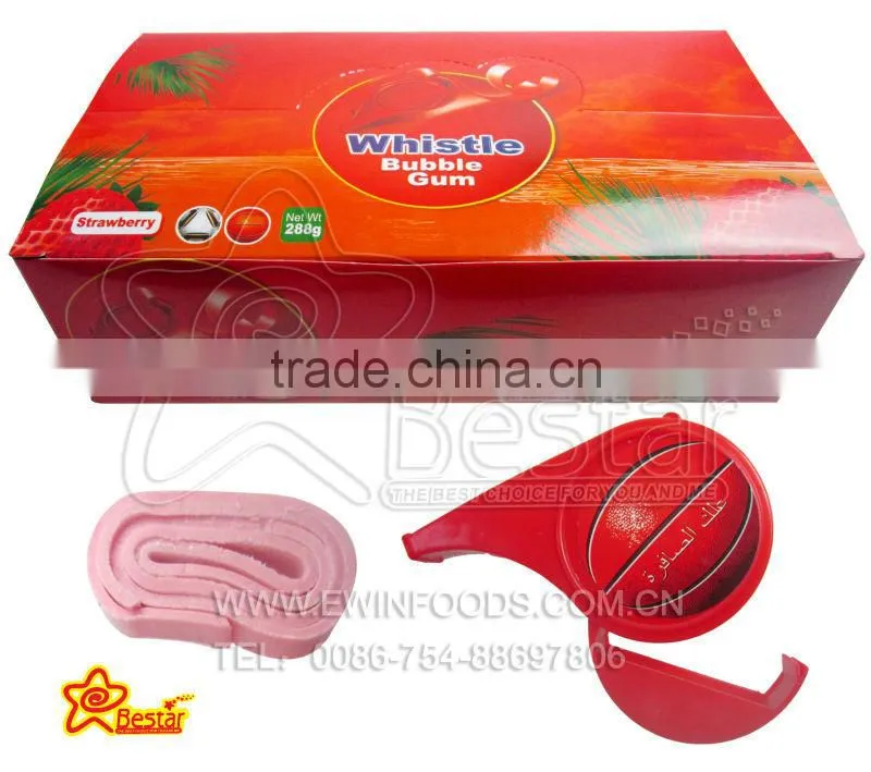 Fruit Flavor Football Whistle Bubble Gum Roll