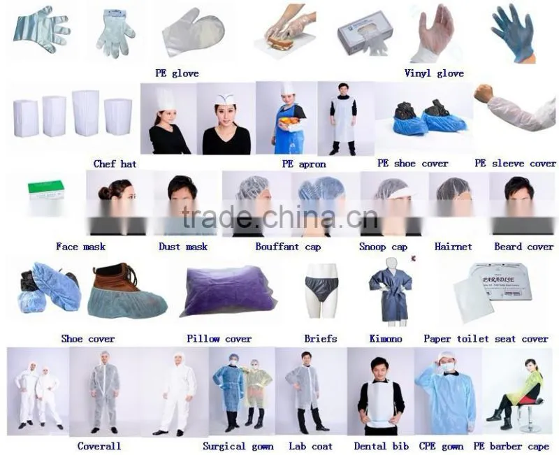 White color Microporous non-woven work disposable coverall
