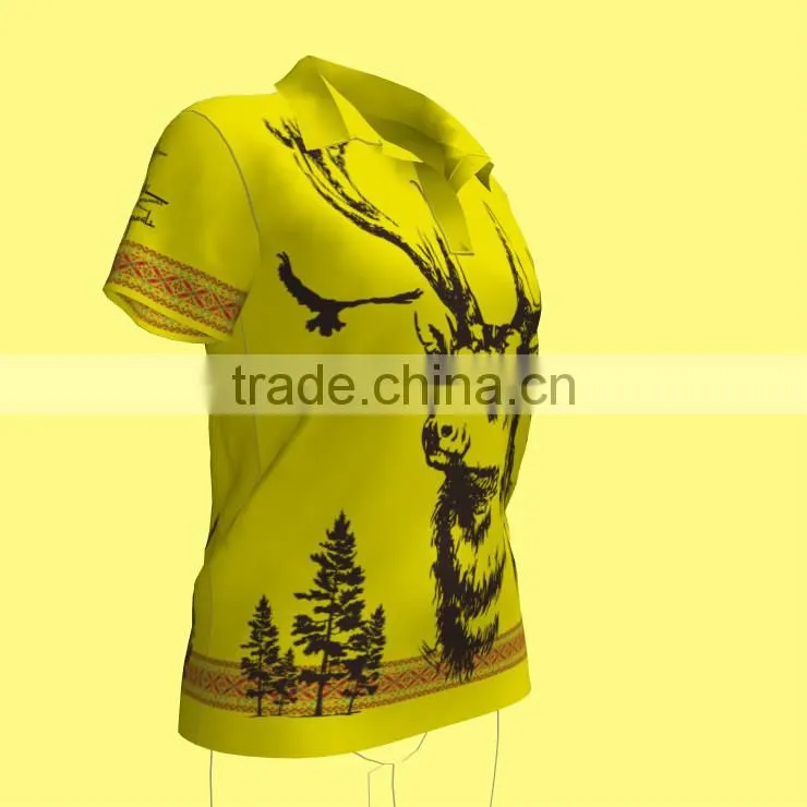 wholesale screen/heat transfer print custom design sports polo shirts MQF-003