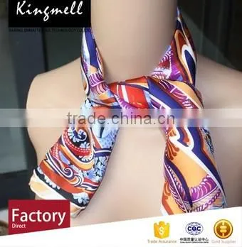 Customized Chinese Digital Print High Quality Scarf , 100% Silk Fabric