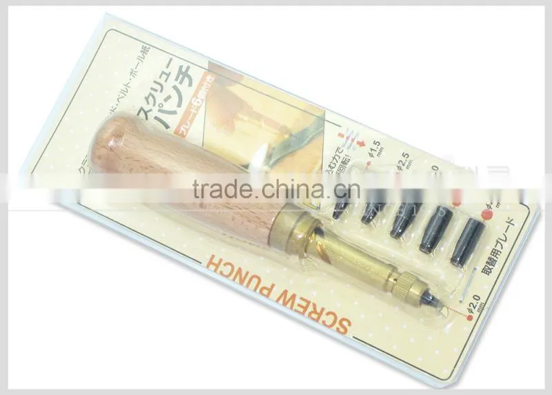 Kearing brand Screw Punch for hole making can use on leather canvas etc with five replacement head#SP05