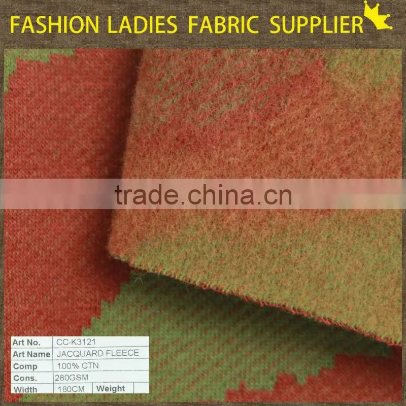 knit jacquard fleece, fashion jacquard fleece,popular jacquard fleece