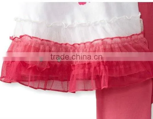 cute kid rhinestone bling and applique girl pajama set