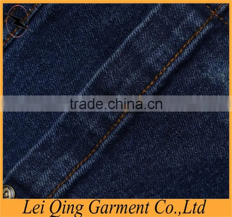 Ladies cotton denim pencil pants, small-leg-opening jeans
