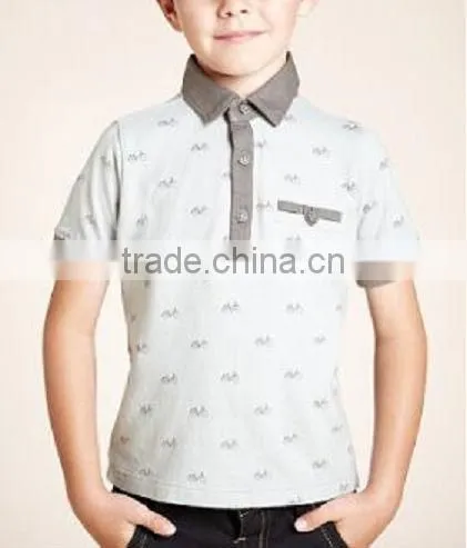 BOYS STRIPED RUGBY POLO T SHIRT