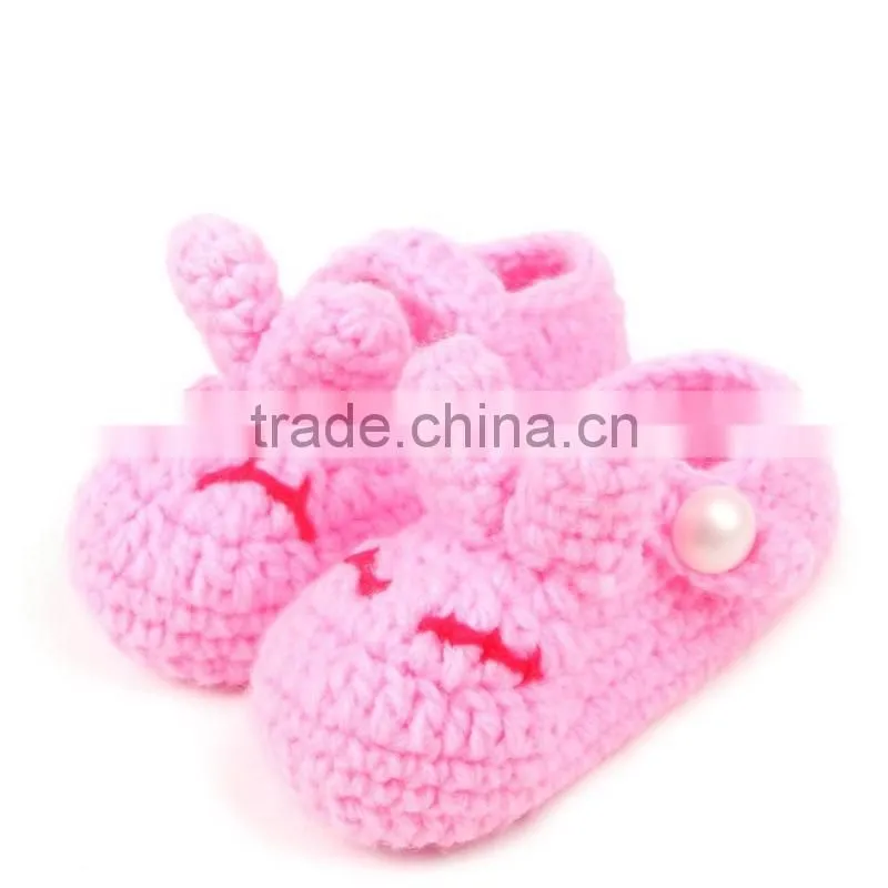 Top sale custom crochet baby shoes handmade knited baby shoes LBS20151223-44