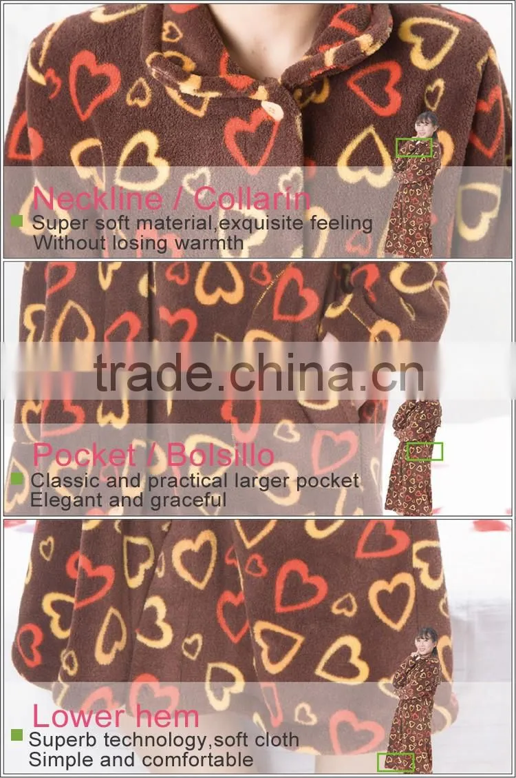 women Long Hotel Bath Robe Pajamas Longue