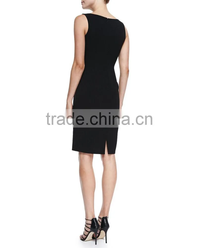 Sleeveless Two-Tone Cocktail Dress