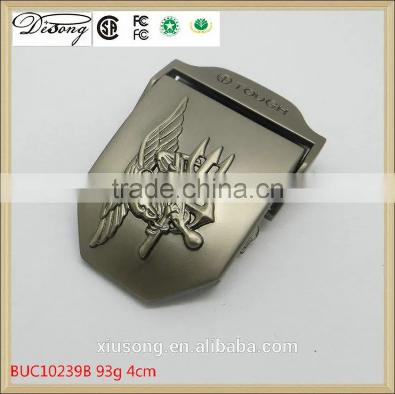 Men custom metal canvas belt buckle wholesale worker belt buckle