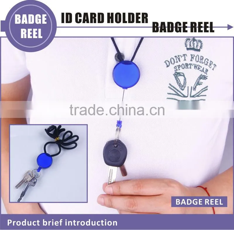 lanyard retractable reel id card holder XSBH0116