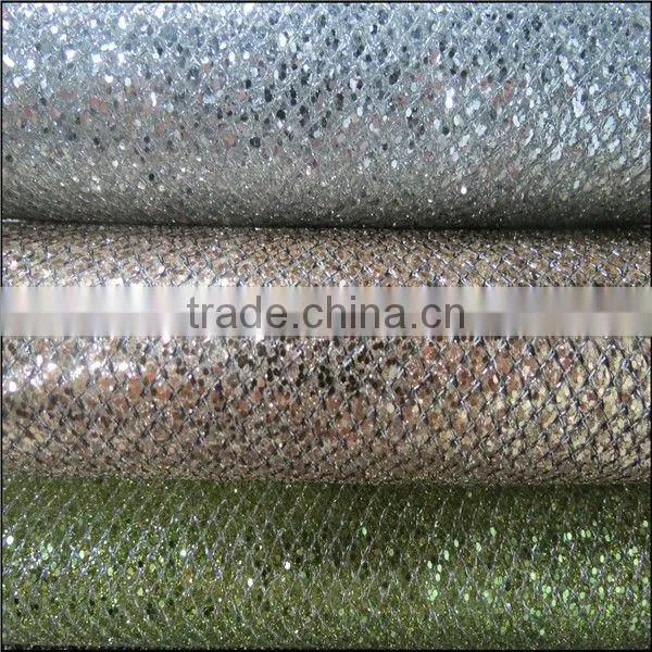 Made in China 2013Good style glitter artificial leather