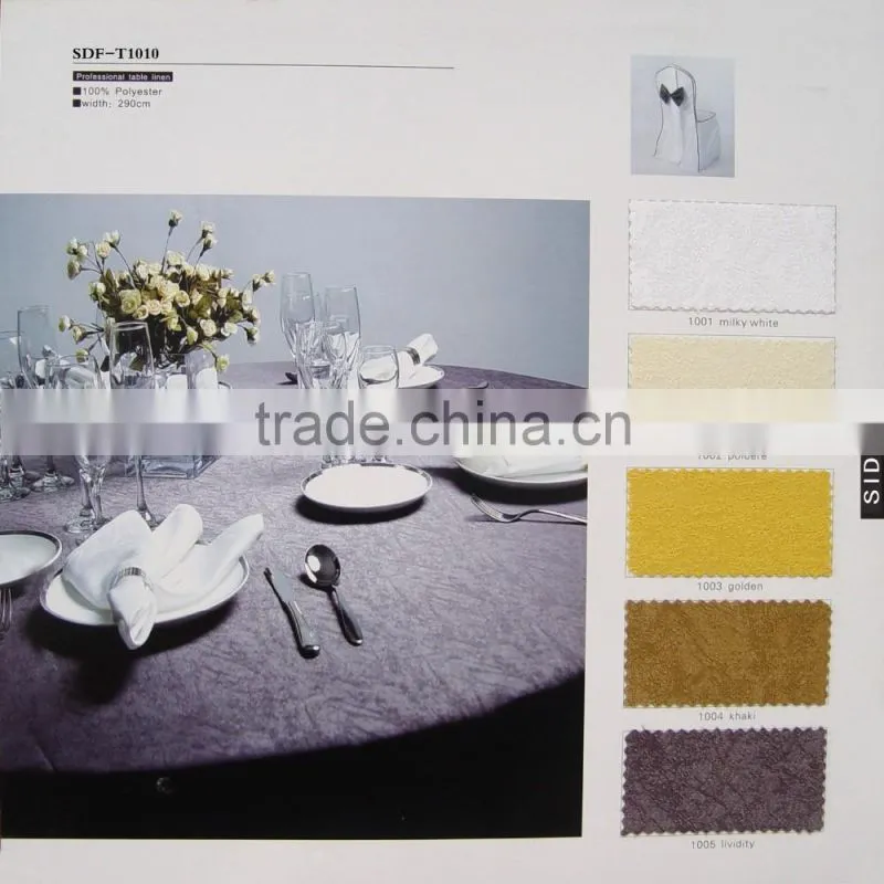 Wholesale Table Linens Polyester Jacquard round TableCloths Damask Table Covers