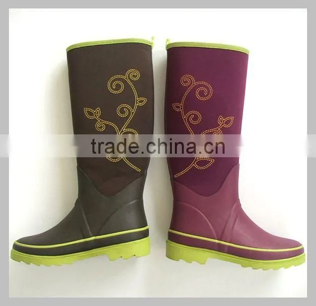 2014 hottest Fashion ladies cheap rain boots