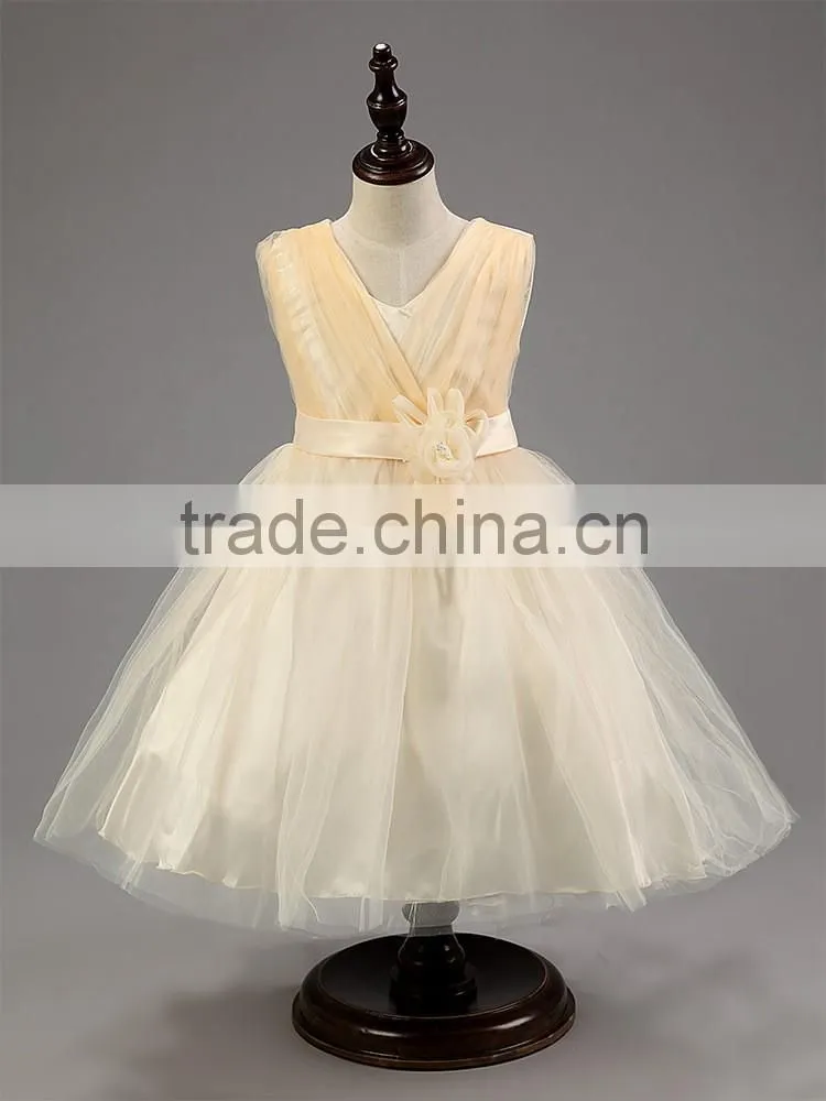 Kids clothes flower dresses for girls party dresses