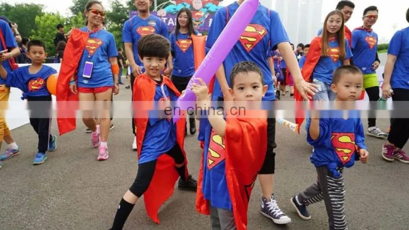 Customized single layer superhero cape wholesale cape for kids and adults