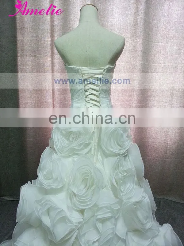 Flower Skirt Ball Gown Wedding Dresses Pictures