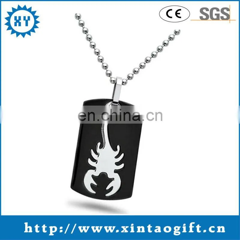 England flag metal dog tag necklace with ball chain