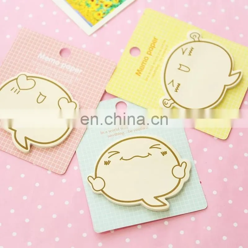 custom shaped printing color paper sticky notepad