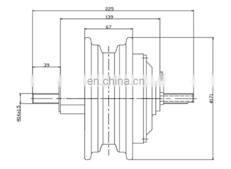 13 Inch BLCD Scooter Wheel Hub Motor