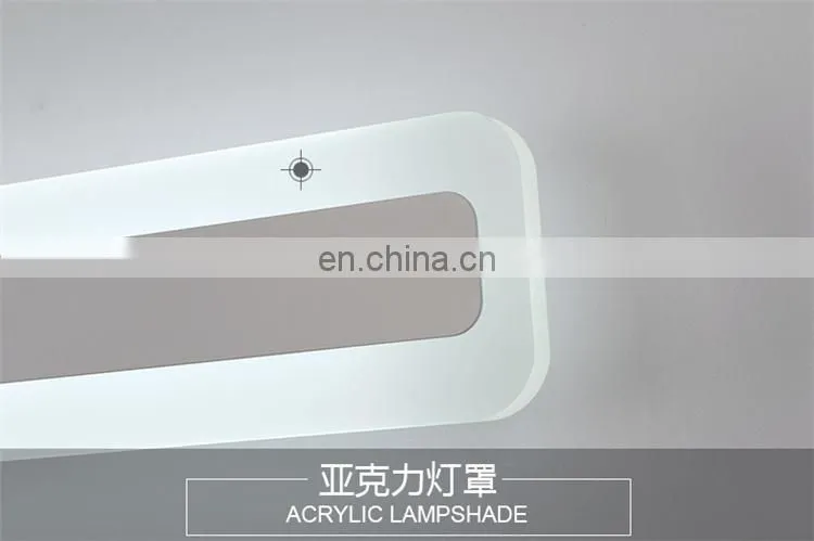 Simple design waterproof and anti-fog mirror light for bathroom hotell