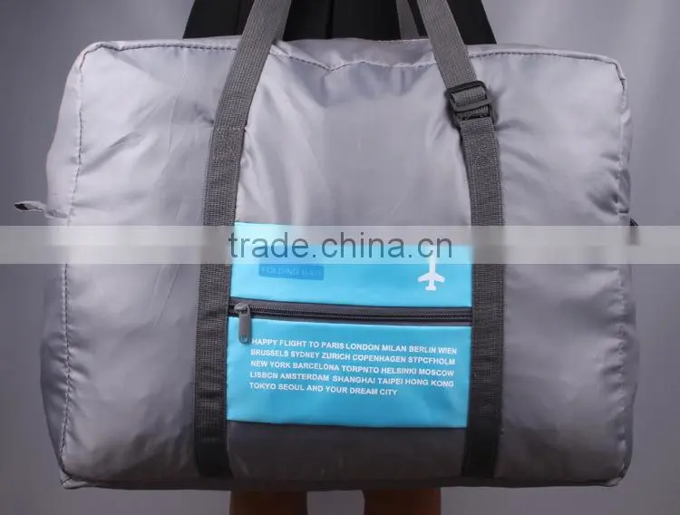 Waterproof Foldable Super Lightweight Large Capacity Storage Luggage Bag for Travel Camping, Sports Gear or Gym, Can Attach on t