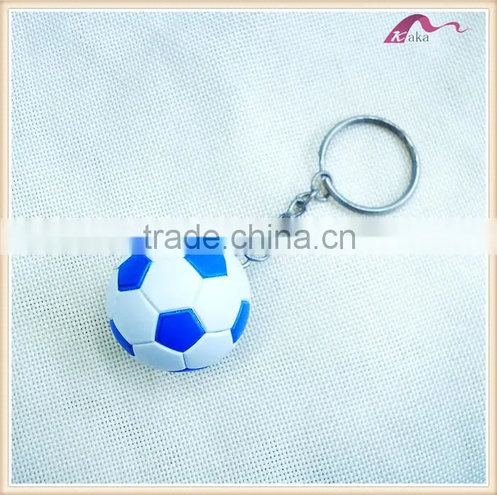 Promotional Cheap Custom PU Mini Soccer Ball Keychain Ring