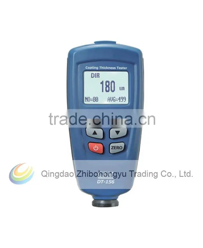 DT-156 Paint Gauge Auto F/NF Probe 1250 Micrometer V-groove Coating Thickness Meter