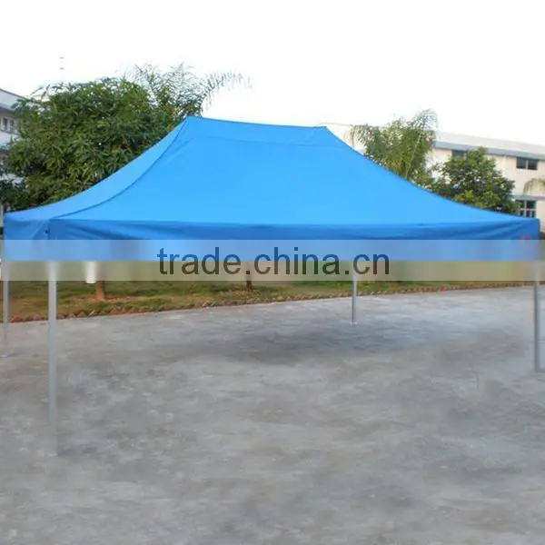 Aluminum Folding Trade Show Tent 3x4.5m ( 10ft X 15 ft) with Light Blue Canopy & Valance(Unprinted)